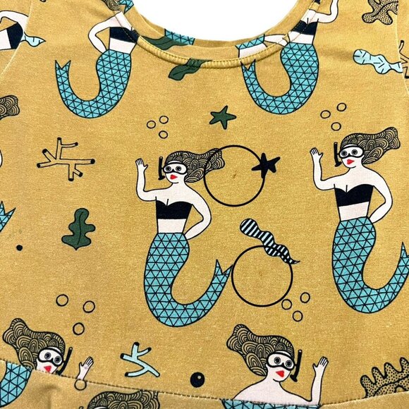 Raspberry Republic Sz 128/134 (7-9Y) Organic Mermaid Twirl Dress - Picture 6 of 10